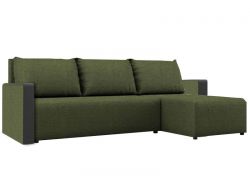 Угловой диван зеленый Алиса 3 Savana Green