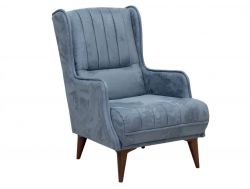 Кресло серо-голубое Болеро ТК 170