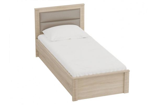 Кровать Элана 900 с основанием Дуб Сонома