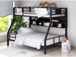 Двухъярусная кровать Гранада-1П 140 черная