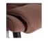 Кресло Bergamo хром флок коричневый
