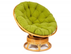 Кресло-качалка Papasan w 23/01 B с подушкой Honey, флок Олива