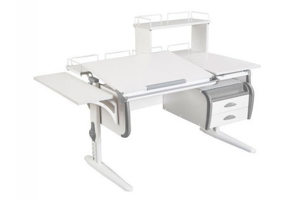 Парта СУТ.25-05-Д1 белый с серым