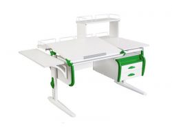 Парта СУТ.25-05-Д1 белый с зеленым