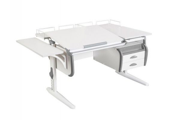 Парта СУТ.25-05 белый с серым