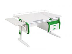 Парта СУТ.25-05 белый с зеленым