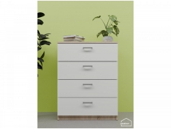 Комод Anna K216 Дуб Сономо Светлый-Белый