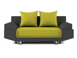 Диван прямой серо-зеленый Анютка Neo Grafit-Apple