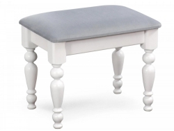 Банкетка №11 Белый полупрозрачный лак