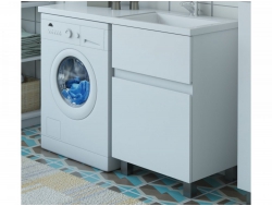 Тумба с раковиной Dallas Luxe 1400 напольная 2 ящика правая