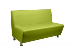 Диван кожаный Рон салатовый