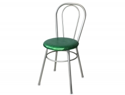 Стул № 1 ДХ-8 без мягкой спинки цвет изумруд
