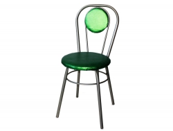Стул № 1 ДХ-7 с мягкой спинкой цвет изумруд