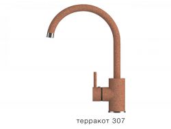 Смеситель для кухни Элара Polygran Терракот 307