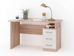 Стол письменный Гарвард эргономик 130 3ящ левый