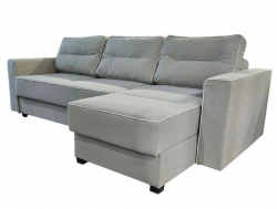 Диван угловой Гранд-23 НПБ ткань Luma-17 светлый серо-зеленый