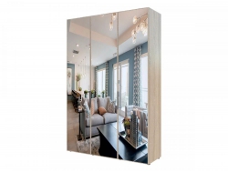 Шкаф Гранд ГШК/1-23-15-111 (двери тип 1) три зеркала