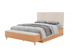 Кровать 1800 с банкеткой Калипсо Латте