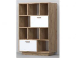 Комод Эго К-1 2 ящика белый глянец цоколь