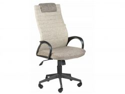 Кресло офисное Квест Home коричневый-бежевый