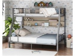 Двухъярусная кровать Гранада-1П 140 серая