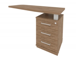 Тумба приставная с топом правая Фёст KTP-2 (R)