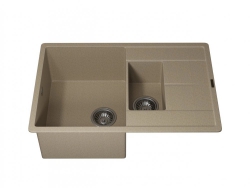 Кухонная мойка Uperwood Quartz UPD-05-02 бежевая матовая