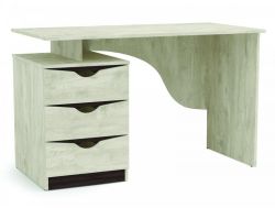 Стол письменный 33.23 Лючия бетон пайн белый