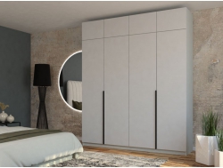 Шкаф четырехдверный М6-4.1 П+П+П 200 с антресолью фасад ЛДСП