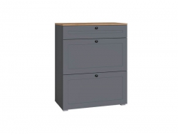 Тумба для обуви 16.121 Остин Серый Графит