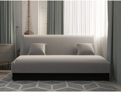 Диван книжка Париж Серый велюр