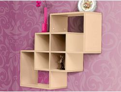 Полка для книг-4 ЛДСП Марибель