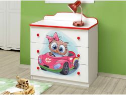 Комод с фотопечатью Совята №1