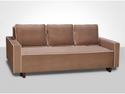 Диван-кровать Рио 1 Торонто шоколад-Торонто крем