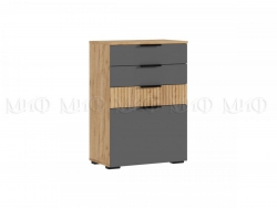 Комод (600) Роджинамиф Графит/Дуб Крафт