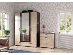 Шкаф 4-х дверный с ящиками 1,6 м Даллас 4-4818