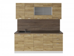 Кухонный гарнитур Синтра 2000 мм Дуб Золотой