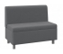 Диван прямой большой «Каир» Исп.2 Велюр Camaro 18 (серый)