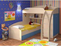 Кровать Соня 1-2 Голубой