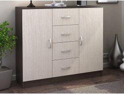 Комод 4 ящика 2 створки КМ 555-М Басса