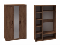 Шкаф 3-х створчатый с зеркалом София СШ-23 Дуб крафт табачный