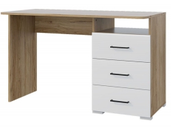 Стол 1200 3 ящика Ненси МДФ Крафт золотой