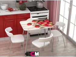 Стол с фотопечатью Клубника