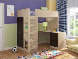 Кровать Теремок 3 Сонома-Венге