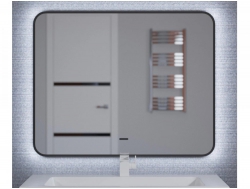 Зеркало Uperwood Modul черное холодная подсветка 100х80 см