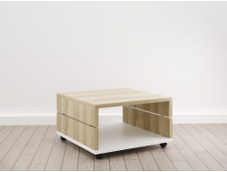 Журнальный стол (Е-1) Eclectic eco Дуб рокпайл-белый